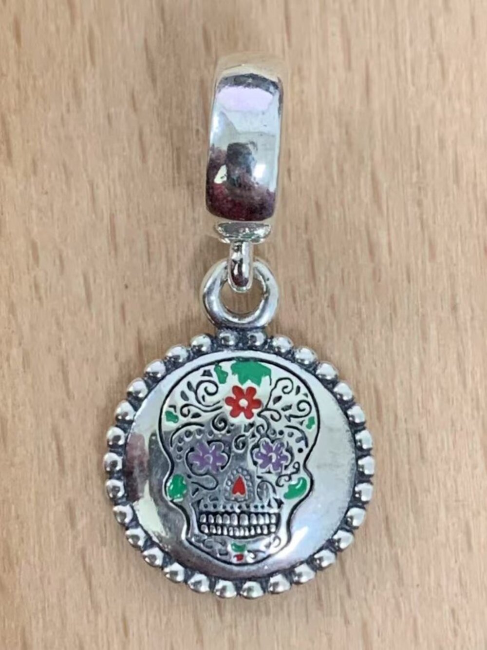 Pandora Mexico Skull Lover Charm, S925 Silver Jewelry Bracelets